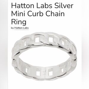 Hatton Labs Sterling Silver Mini Curb Chain Ring
